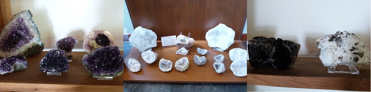 Amethist en bergkristal